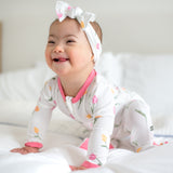 KYTE ZIPPERED FOOTIE IN TULIP