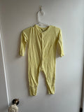 Preloved - Kyte baby - romper - 6-12- play condition (couple small stains and wash wear/older fabric - canola