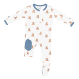 KYTE ZIPPERED FOOTIE IN BEARS