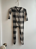 Preloved - Kyte baby - footies- 6-12- good used condition (wash wear and fading) - midnight plaid