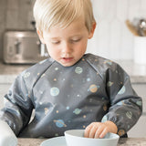 TINY TWINKLE 2 PACK FULL SLEEVE BIB - RECYCLED TAUPE + DANDELION