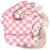 TINY TWINKLE 3 PACK - PINK + BROWN CHECKERS, PINK