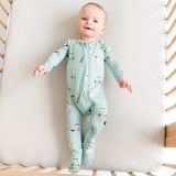 KYTE ZIPPERED FOOTIE IN GOLF