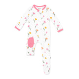 KYTE ZIPPERED FOOTIE IN TULIP