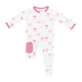 KYTE ZIPPERED FOOTIE IN BOWS