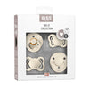 BIBS BABY PACIFIER TRY IT COLLECTION 4PK IVORY