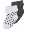 NOPPIES 2 PIECE SOCK SET - DARK GREY