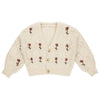 RYLEE + CRU BOXY CARDIGAN - WINTER FLORAL EMBROIDARY