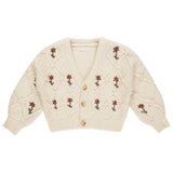 RYLEE + CRU BOXY CARDIGAN - WINTER FLORAL EMBROIDARY