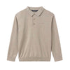 MAYORAL KNIT POLO LONG SLEEVE SHIRT - SAND