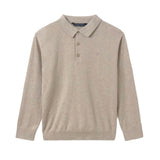 MAYORAL KNIT POLO LONG SLEEVE SHIRT - SAND