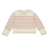 RYLEE + CRU JACQUES SWEATER - POPPY STRIPE