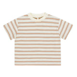 RYLEE + CRU RELAXED TEE - GRAPEFRUIT STRIPE