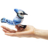 FOLKMANIS MINI BLUE JAY FINGER PUPPET