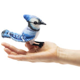 FOLKMANIS MINI BLUE JAY FINGER PUPPET