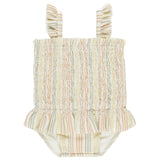QUINCY MAE BABY ONE-PIECE SWIMSUIT - MULTI STRIPE