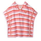 HATLEY PINK STRIPES HOODED COVER-UP