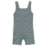 RYLEE + CRU MALIBU BODYSUIT - BLUE FLORAL
