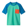 HATLEY BLUE SHORT SLEEVE RASH GUARD