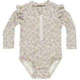 QUINCY MAE BABY BYRON RASH GUARD - PURPLE FLOR