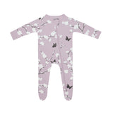 KYTE ZIPPERED FOOTIE - CHERRY BLOSSOM