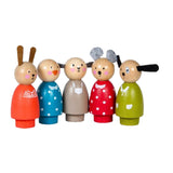 MOULIN ROTY 'LA GRANDE FAMILLE' WOOD CHARACTERS SET