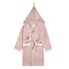 PETIT LEM PINK PLUSH HOODED ROBE