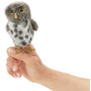 FOLKMANIS MINI SPOTTED OWL FINGER PUPPET