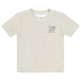 RYLEE + CRU SHORT SLEEVE RASH GUARD - STONE