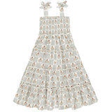RYLEE + CRU TAYLOR DRESS - GARDEN GRID