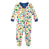 HATLEY FALALA COTTON FOOTED COVERALL - BLUE