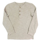 APPAMAN ALLDAY HENLEY LONG SLEEVE TAUPE