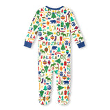 HATLEY FALALA COTTON FOOTED COVERALL - BLUE