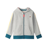 HATLEY ATHLETIC ZIP UP HOODIE - GREY