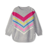 HATLEY CHEVRON STRIPE CHUNKY SWEATER TUNIC