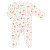 COCCOLI BABY MODAL ZIPPER FOOTIE - HEARTS