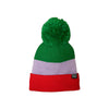 HEADSTER TRICOLOUR BEANIE LINED WITH FLEECE - TOKYO RED