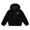 DEUX PAR DEUX REVERSIBLE SHERPA JACKET - BLACK