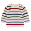 MAYORAL BABY STRIPED SWEATER + LINED DENIM SET