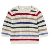 MAYORAL BABY STRIPED SWEATER + LINED DENIM SET