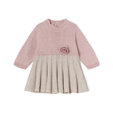 MAYORAL BABY PLEATED TRICOT DRESS