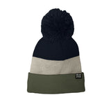 HEADSTER TRICOLOUR BEANIE LINED WITH FLEECE - HEDGE GREEN