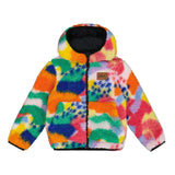 DEUX PAR DEUX REVERSIBLE SHERPA JACKET - MULTICOLOURED