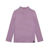 DEUX PAR DEUX SUPER SOFT RIBBED MOCK NECK - MAUVE