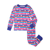 HATLEY STRIPES + HEARTS STRETCH COTTON PJ