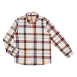 MAYORAL TWEEN L/S SHIRT - WINE CHECK