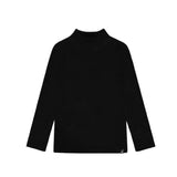 DEUX PAR DEUX SUPER SOFT RIBBED MOCK NECK - BLACK