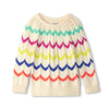 HATLEY RAINBOW CHEVRON RAGLAN PULLOVER SWEATER