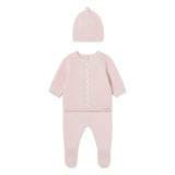 MAYORAL BABY KNITTED NEWBORN 3PC OUTFIT - BLUSH