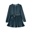 MAYORAL TWEEN PLEATED CREPE DRESS - NIGHT